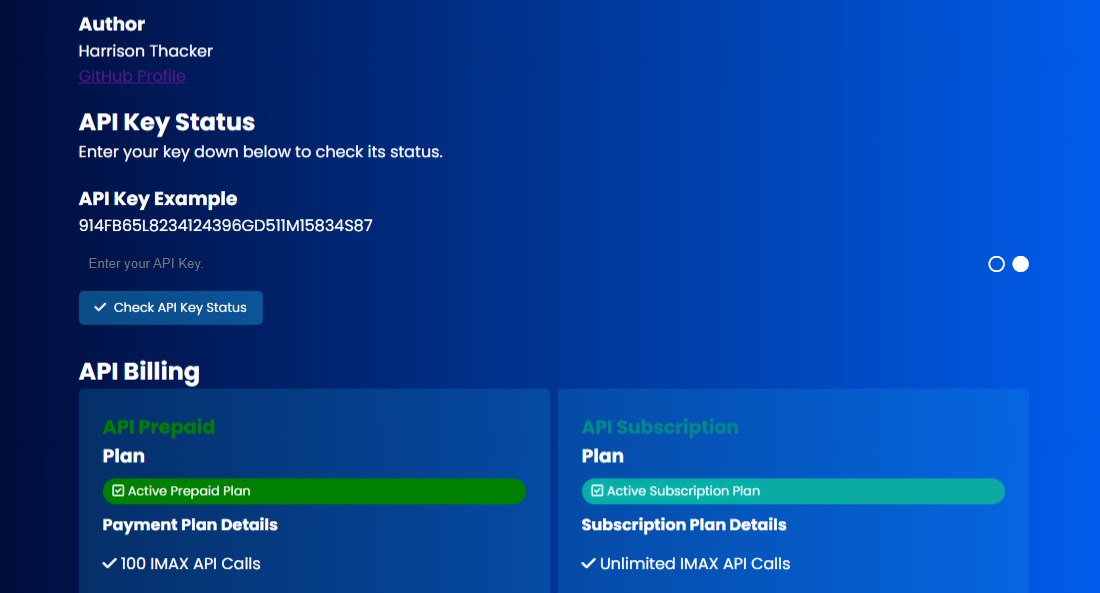 IMAX Theater Lookup API